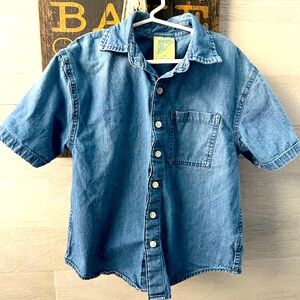 KIDS DENIM BUTTON DOWN